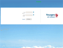 Tablet Screenshot of crm.voyagesendirect.com